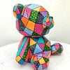 Teddybeer – Handgeschilderd Kleurrijk Beeldje
