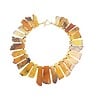 Unieke statement ketting met agaat en Maleisische jade