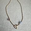 Vergulde ketting met hartje en kraaltjes van agaat en jaspis