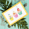 Verjaardag kaart Cupcake Hamsters