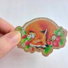 Vos aardbeien cottagecore sticker