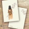 vrouw achterzijde, wenskaart 10x15cm