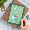 Wens kaart verjaardag A6 Eendjes don't duck it up