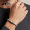 Wyre. | armband | lichtgrijs | magneetsluiting | 8mm