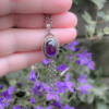 Amethist Droom ✨ Handgemaakte Sterling Zilveren Hanger