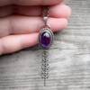 Amethist Droom ✨ Handgemaakte Sterling Zilveren Hanger