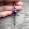 Amethist Droom ✨ Handgemaakte Sterling Zilveren Hanger