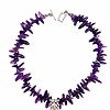 Amethist ketting met kristallen hanger - uniek stuk