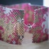 Art Nouveau & Bloemenweide, peyote armband met floral design