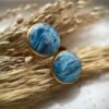 Blauwe faux steen ring (verstelbaar)