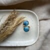 Blauwe faux steen ring (verstelbaar)