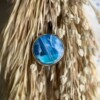 Blauwe ring verstelbaar