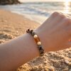 Boho & Zomerse stranddag, geweven kralen armband met conversie naar enkelband