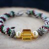 Boho & Zomerse stranddag, geweven kralen armband met conversie naar enkelband