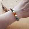Boho & Zomerse stranddag, geweven kralen armband met conversie naar enkelband