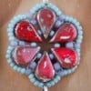 Botanish & Romantisch, folk oorbellen met enamel bladeren