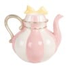 Clayre & Eef roze Kandelaar in Theepotvorm