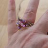 Fairycore & Kleurrijk, handgemaakte beadwork ring