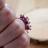 Fairycore & Kleurrijk, handgemaakte beadwork ring