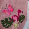 Flamingo en vlinder