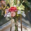 Gehaakt Boeket met Pioenroos – Handgemaakt Kunstbloemenboeket