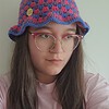 Gehaakte bucket hat | Pride biseksuele vlag