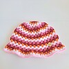 Gehaakte bucket hat | Pride lesbische vlag
