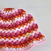 Gehaakte bucket hat | Pride lesbische vlag