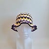 Gehaakte bucket hat | Pride non-binary vlag