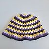 Gehaakte bucket hat | Pride non-binary vlag