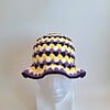 Gehaakte bucket hat | Pride non-binary vlag