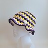 Gehaakte bucket hat | Pride non-binary vlag
