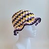 Gehaakte bucket hat | Pride non-binary vlag