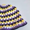 Gehaakte bucket hat | Pride non-binary vlag