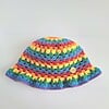 Gehaakte bucket hat | Pride regenboog vlag