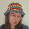Gehaakte bucket hat | Pride regenboog vlag