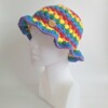 Gehaakte bucket hat | Pride regenboog vlag