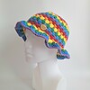 Gehaakte bucket hat | Pride regenboog vlag
