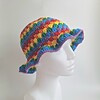 Gehaakte bucket hat | Pride regenboog vlag