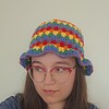 Gehaakte bucket hat | Pride regenboog vlag