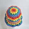 Gehaakte bucket hat | Pride regenboog vlag