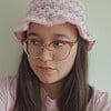 Gehaakte bucket hat | Pride transgender vlag