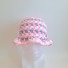 Gehaakte bucket hat | Pride transgender vlag