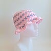 Gehaakte bucket hat | Pride transgender vlag