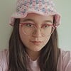 Gehaakte bucket hat | Pride transgender vlag