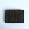 Geweven pasjeshouder | Camouflage groen velvet look