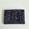 Geweven pasjeshouder | Donkergrijs velvet look
