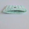 Geweven pasjeshouder | Mintgroen velvet look