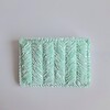 Geweven pasjeshouder | Mintgroen velvet look