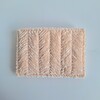 Geweven pasjeshouder | Pasteloranje velvet look